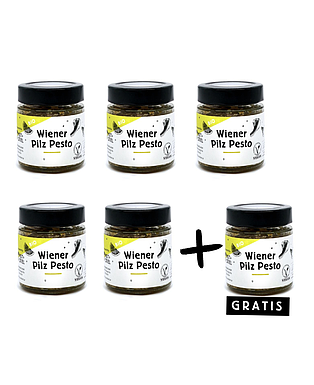 5 + 1 Bio Wiener Pilz Pesto